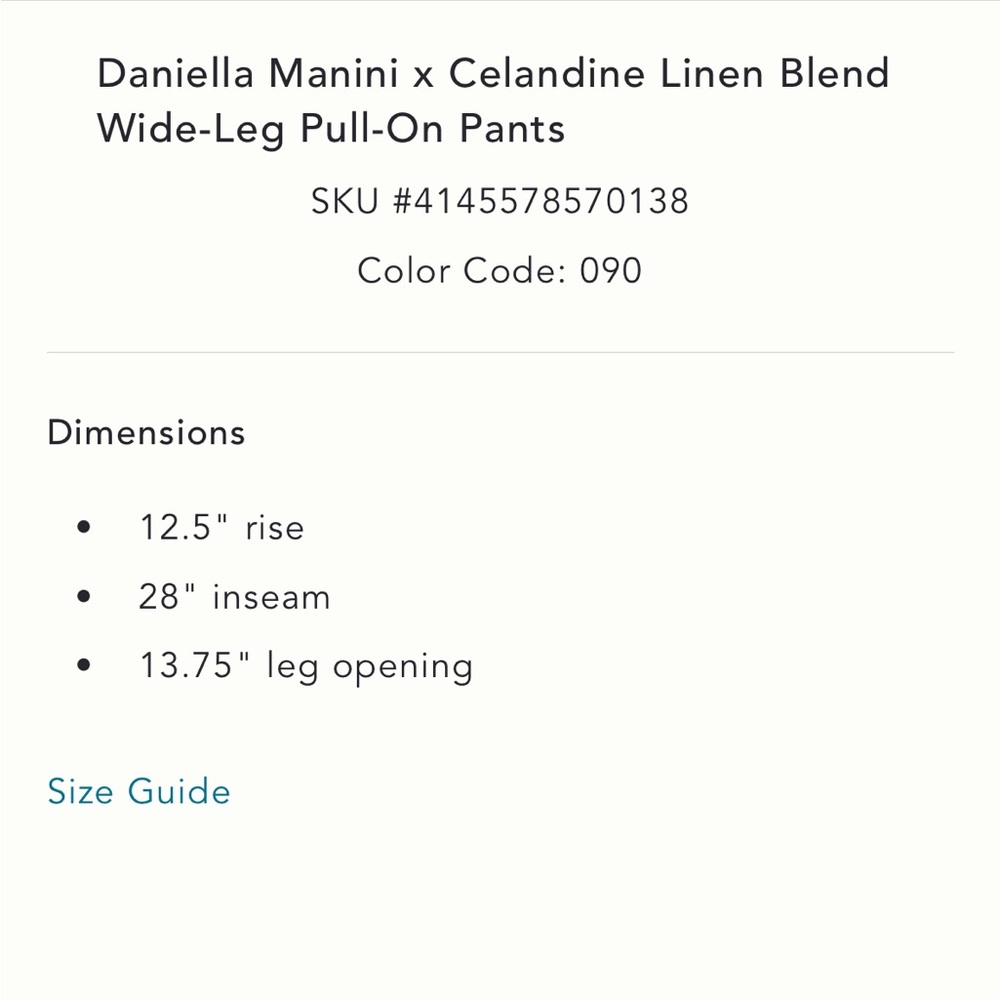 Daniella Manini x Anthro  Summer Linen Wide-Leg Pants - Picture 3 of 6